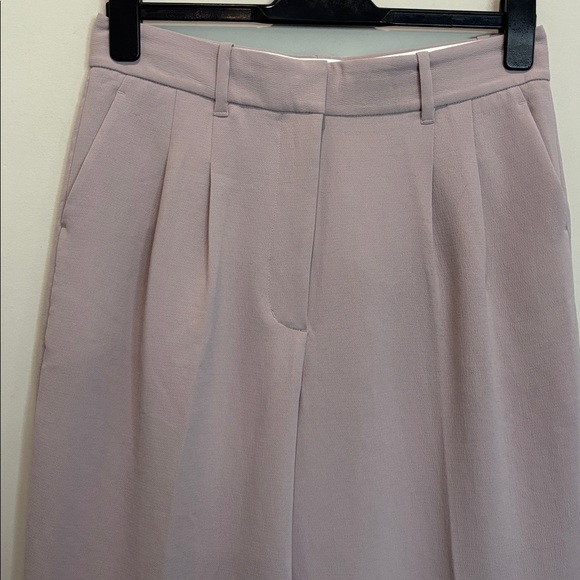 Wilfred Effortless Blush Pink Ankle Trousers High Rise Tailored Dress Pants 10 - Picture 5 of 13